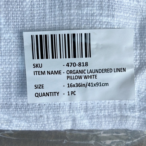 Crate&Barrel Linen Lumbar Pillow Covers - Picture 4 of 4